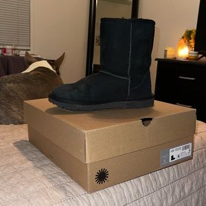 size 4 lightly worn black short ugg